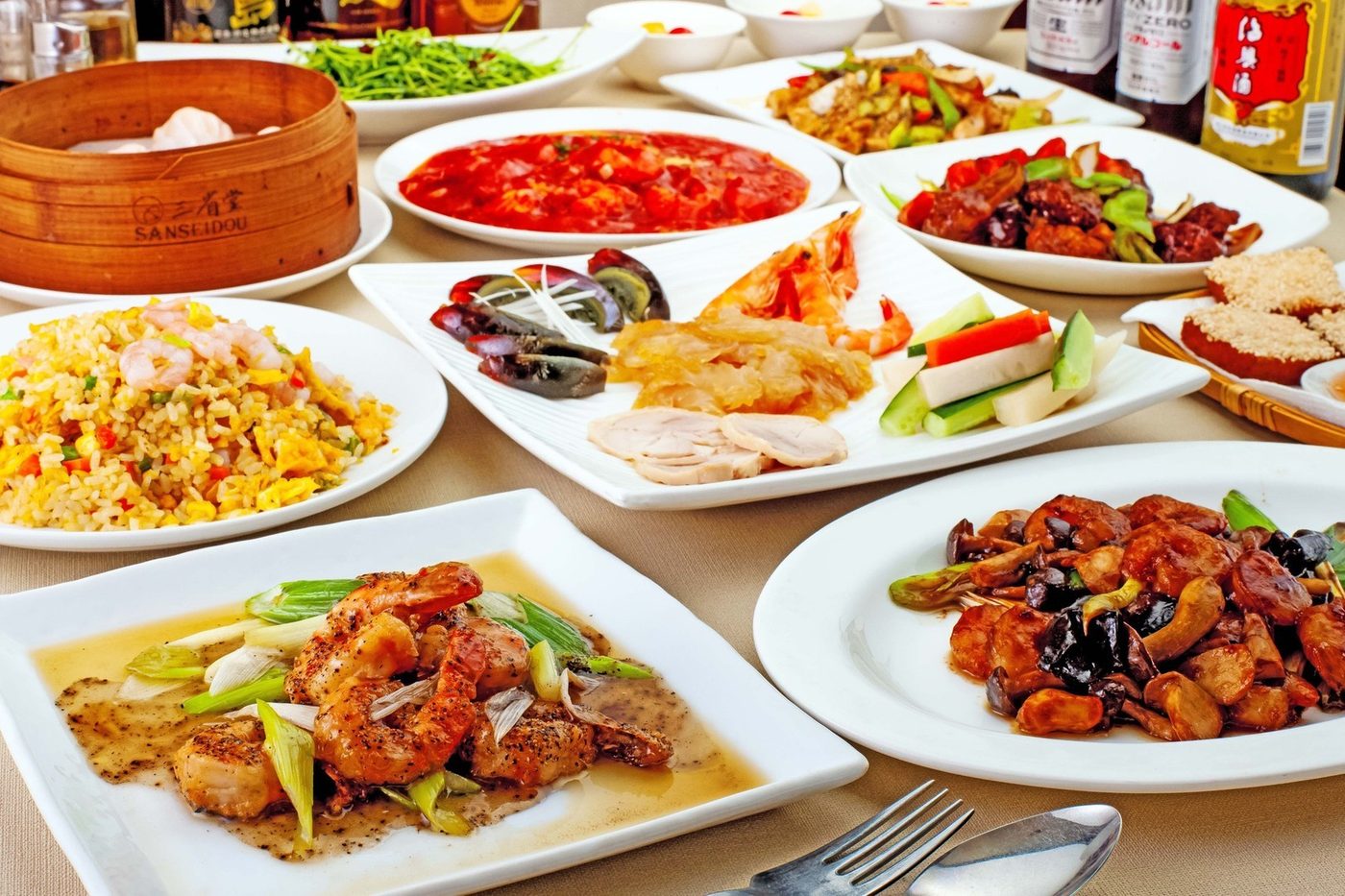 宴会向けの中華料理コース